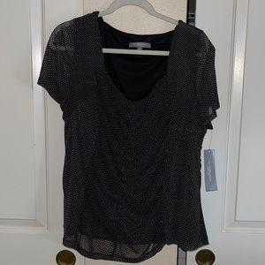 NWT cute polka dot rancher blouse. 2x